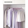 image:imageSONGMICS 30Pack amp 24Pack Pants Hangers Bundle Slim NonSlip SpaceSaving Adjustable Clips Velvet Finish Pink