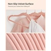 image:imageSONGMICS Baby Kids Hangers 30 Pack for Closet 118 x 81 Inches Rose Gold 360 Swivel Hooks SpaceSaving Clothes Velvet Hangers for Nursery NonSlip Jelly Pink UCRF027P30Pink