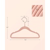 image:imageSONGMICS Baby Kids Hangers 30 Pack for Closet 118 x 81 Inches Rose Gold 360 Swivel Hooks SpaceSaving Clothes Velvet Hangers for Nursery NonSlip Jelly Pink UCRF027P30Pink
