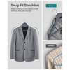 image:imageSONGMICS Wooden Hangers Set of 20 Coat Hangers Clothes Hangers with Shoulder Notches AntiSlip Trousers Bar 360 Swivel Hook for Suits Shirts Coats Lead Grey CRW001G02