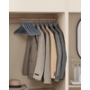 image:imageSONGMICS Wooden Hangers Set of 20 Coat Hangers Clothes Hangers with Shoulder Notches AntiSlip Trousers Bar 360 Swivel Hook for Suits Shirts Coats Lead Grey CRW001G02