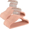 image:imageSONGMICS Baby Kids Hangers 30 Pack for Closet 118 x 81 Inches Rose Gold 360 Swivel Hooks SpaceSaving Clothes Velvet Hangers for Nursery NonSlip Jelly Pink UCRF027P30Jelly Pink