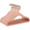 image:imageSONGMICS Baby Kids Hangers 30 Pack for Closet 118 x 81 Inches Rose Gold 360 Swivel Hooks SpaceSaving Clothes Velvet Hangers for Nursery NonSlip Jelly Pink UCRF027P30Pink