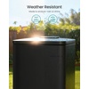 image:imageSONGMICS Dog Poop Trash Can 16Gallon 6 L Outdoor Garbage Can with Lid Soft Close Stainless Steel with Inner Bucket Metallic Silver ULTB590E02Ink Black