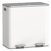 image:imageSONGMICS HOME Trash Can with 2 Compartments for Kitchen Garbage Can with 15 Trash Bags 2 x 106 Gallon 2 x 40 L BlackWhite